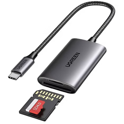 Lector de Tarjetas SD y MicroSD UGREEN USB 3.0 | Compacto y Rápido
