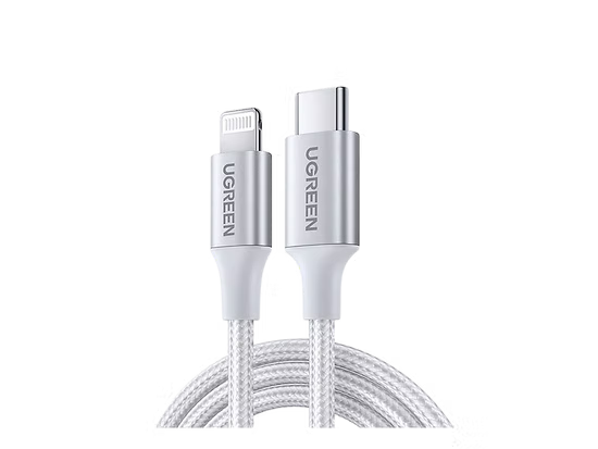 UGREEN USB-C a Lightning 1m Trenzado Carga Rápida MFi