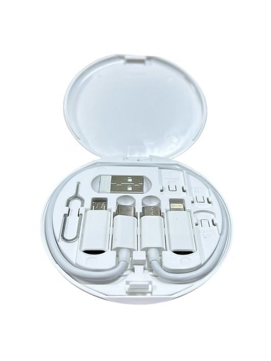 Kit Multifuncional de Cables – ¡Todo lo que necesitas en la palma de tu mano!