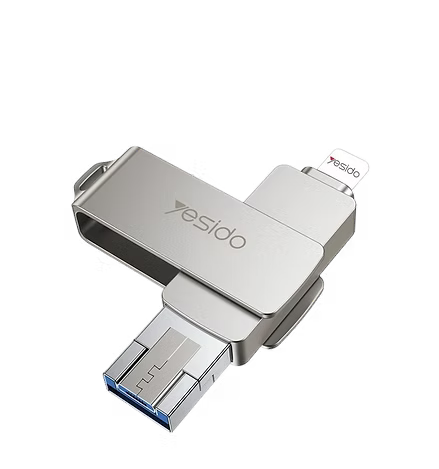 USB 3 en 1 de 64 GB Yesido – Almacenamiento Inteligente y Conexión Total