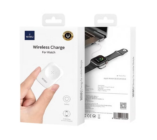WiWU Cargador Smart Watch Inalámbrico M16 — Compacto, magnético y eficiente