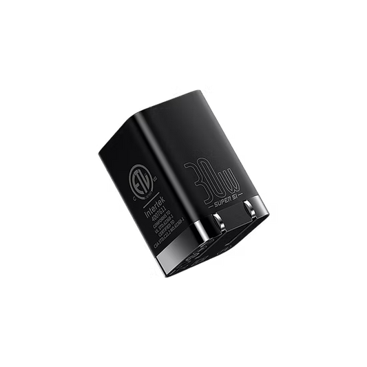 Baseus Cubo 30W C+U – Doble potencia en tamaño mini