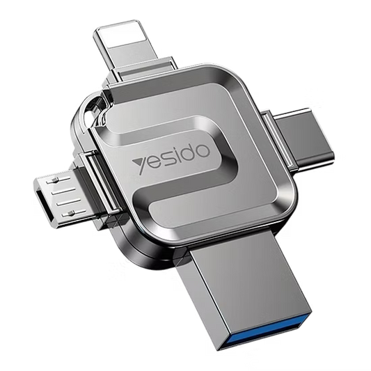 Flash Drive Multifuncional Yesido FL15 – 64GB de Memoria y Conectividad Total