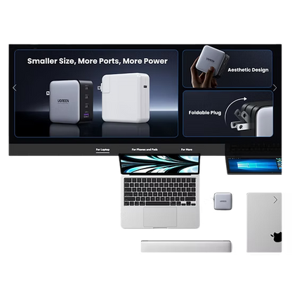 UGREEN Nexode 100W GaN | Cargador Rápido con 3 USB-C + 1 USB-A