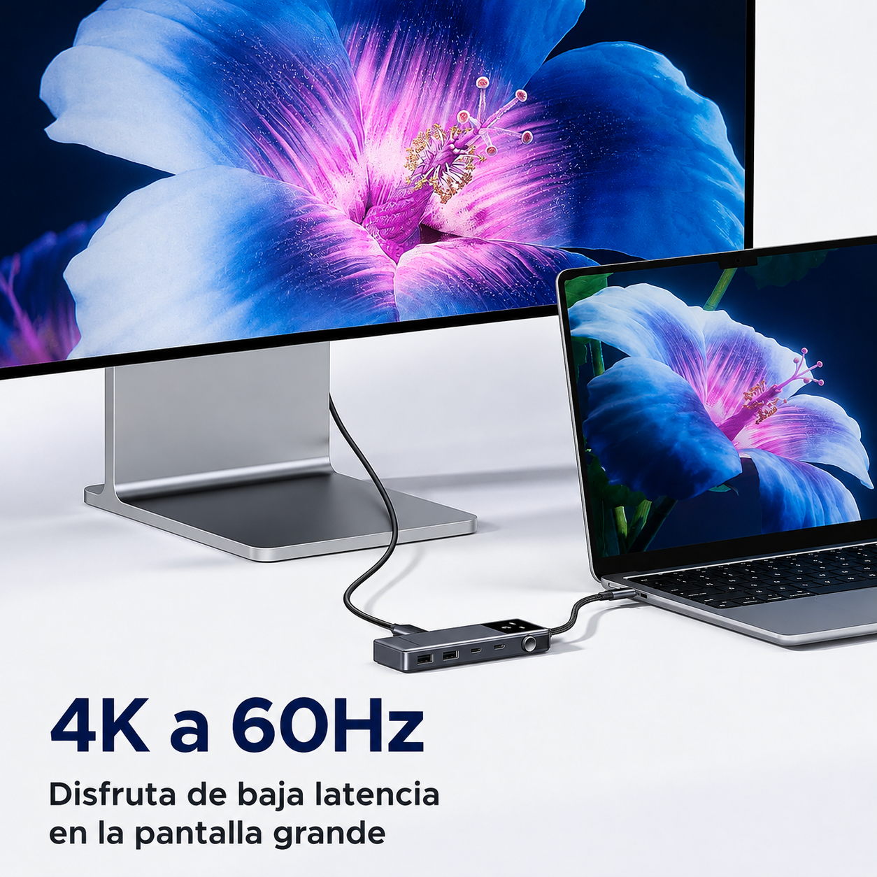 UGREEN Hub USB-C 6 en 1 CM888 (35998) – HDMI 4K 60Hz