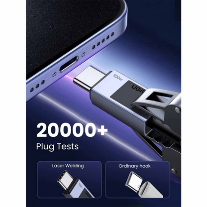 Cable UGREEN de Carga Rápida USB-C a USB-C 100W 1M L512 Negro