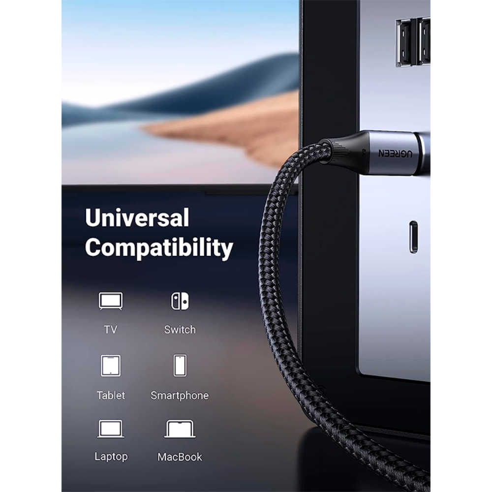 UGREEN Cable USB-C 3.2 Gen 2 240W + Video 4K + Datos 10Gbps US355 – 80150