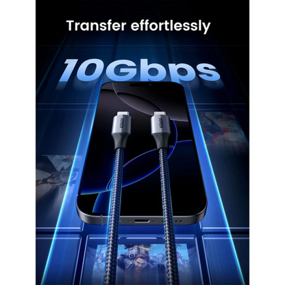 UGREEN Cable USB-C 3.2 Gen 2 240W + Video 4K + Datos 10Gbps US355 – 80150