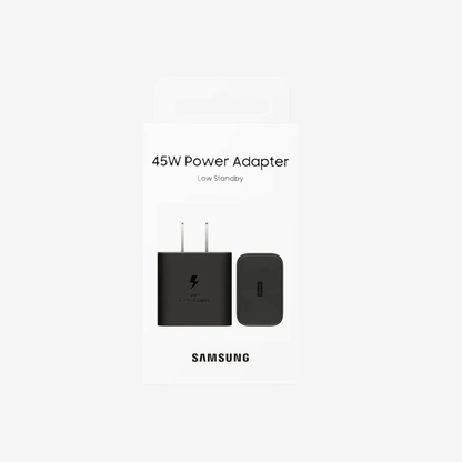 Samsung Cubo Original 45W USB-C– Carga Rápida Negro