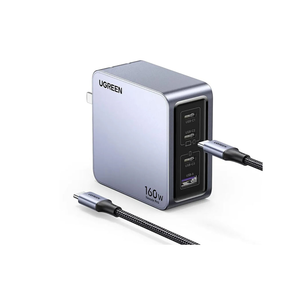 Cargador UGREEN Nexode Pro 160W GaN con cable USB-C