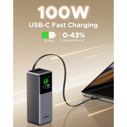 UGREEN Nexode Power Bank 20000mAh 165W Retractil