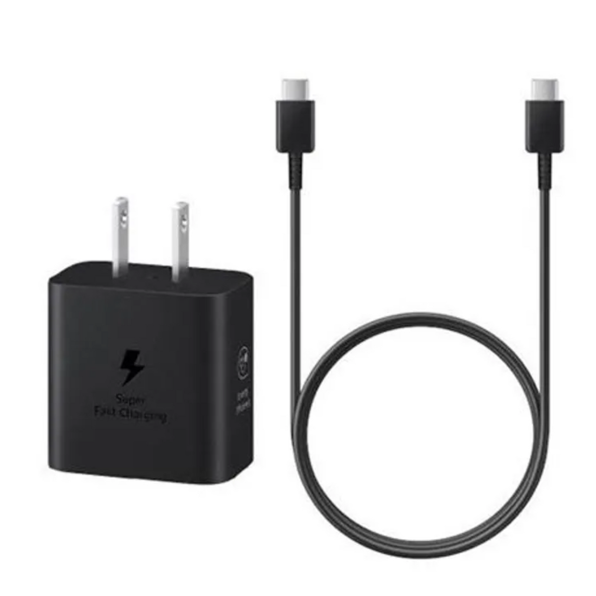 Cargador Samsung Original de 25W con Cable Negro
