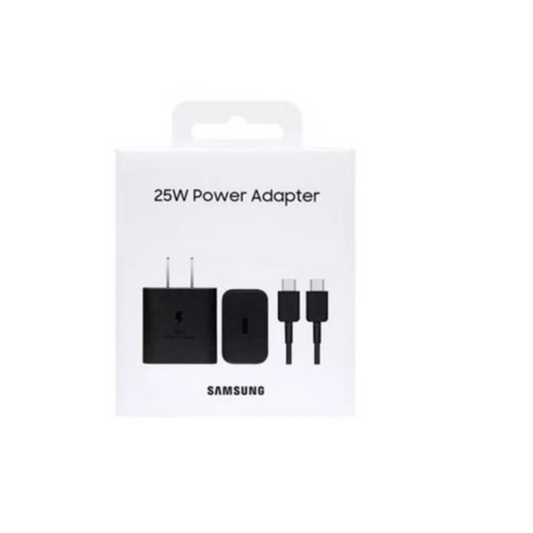 Cargador Samsung Original de 25W con Cable Negro
