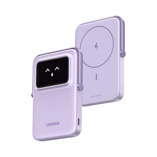 UGREEN Uno Magnetic Wireless Power Bank 10000mAh - lila