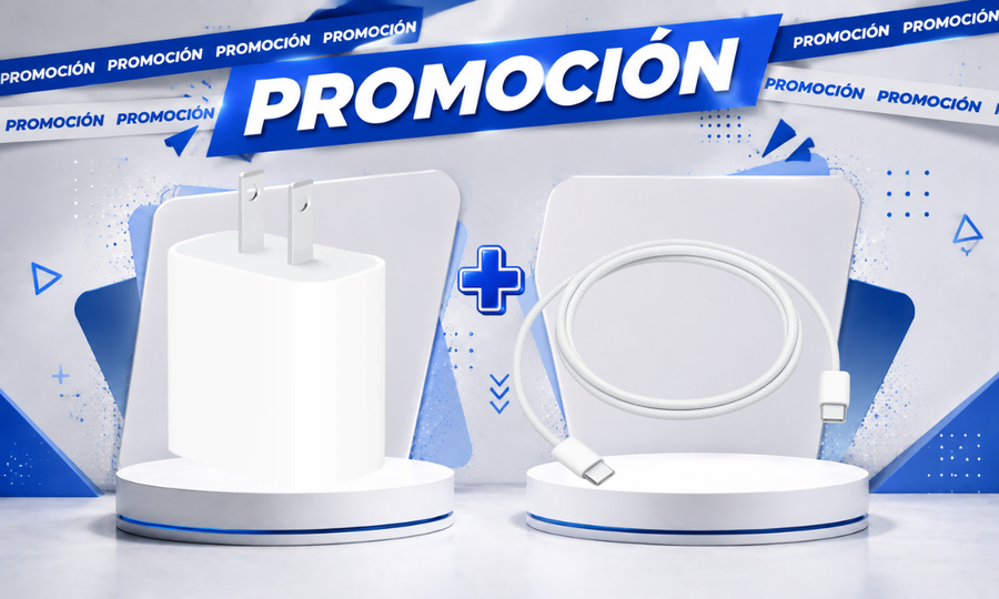 Carga Segura Apple| Cubo de 20W + Cable USB-C a USB-C 1 M
