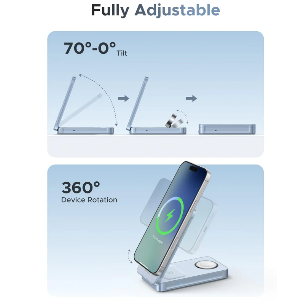 UGREEN MagFlow 3-in-1 Magnetic Wireless Charger Qi2