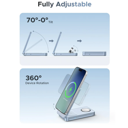 UGREEN MagFlow 3-in-1 Magnetic Wireless Charger Qi2