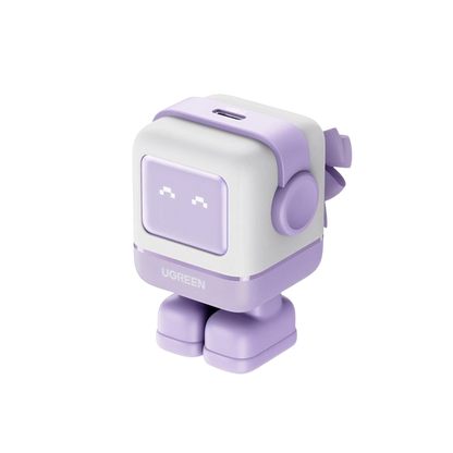 Cargador UGREEN Nexode 30W Robot | USB-C Rápido y Divertido Lila