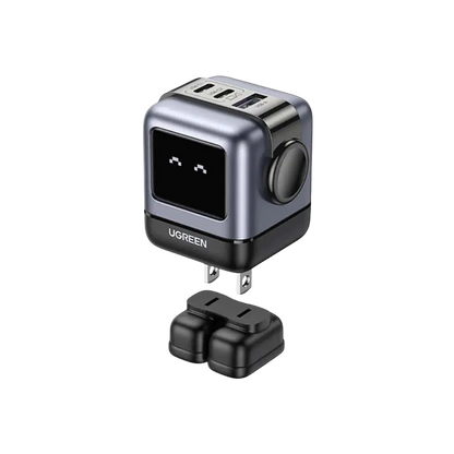 UGREEN Cargador Robot 65W (3 Puertos: 2USB-C + 1USB-A)