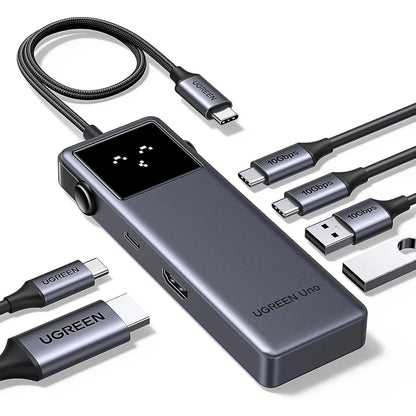 UGREEN Hub USB-C 6 en 1 CM888 (35998) – HDMI 4K 60Hz