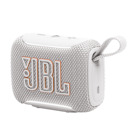 JBL Go 5 Blanco – Tamaño compacto, sonido gigante