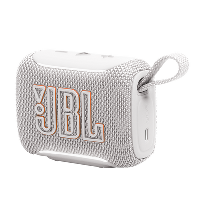 JBL Go 5 Blanco – Tamaño compacto, sonido gigante