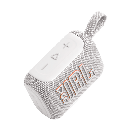 JBL Go 5 Blanco – Tamaño compacto, sonido gigante
