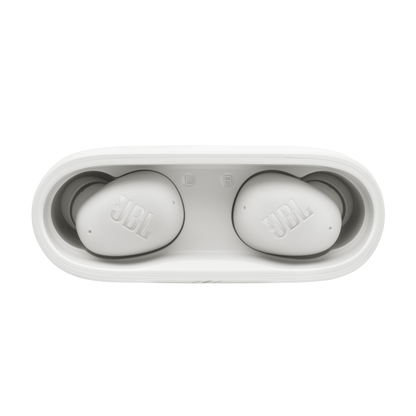 JBL Wave Buds Blanco – ¡Sonido potente y libertad total!