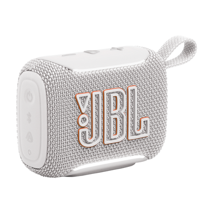 JBL Go 5 Blanco – Tamaño compacto, sonido gigante