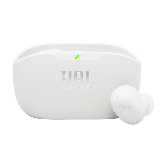 JBL Wave Buds Blanco – ¡Sonido potente y libertad total!
