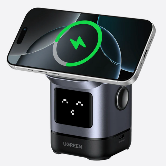 UGREEN Uno 2-in-1 Magnetic Wireless Charger 15W – Carga Múltiple con Estilo