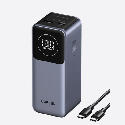 UGREEN Nexode Power Bank 12000mAh 100W – Batería Portátil con Pantalla TFT