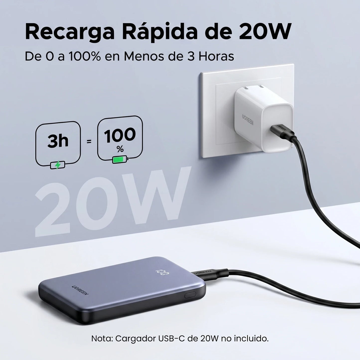 UGREEN Power Bank 10000mAh | PD 20W - PB507