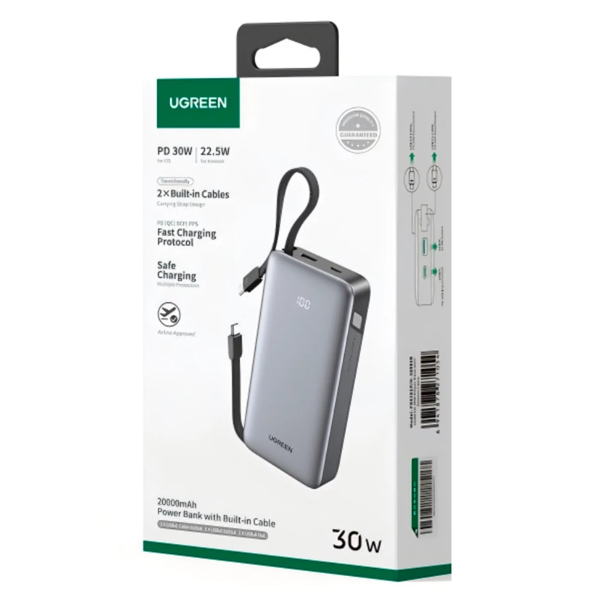 UGREEN Power Bank 20000mAh | PD 30W PB528 (55985B)