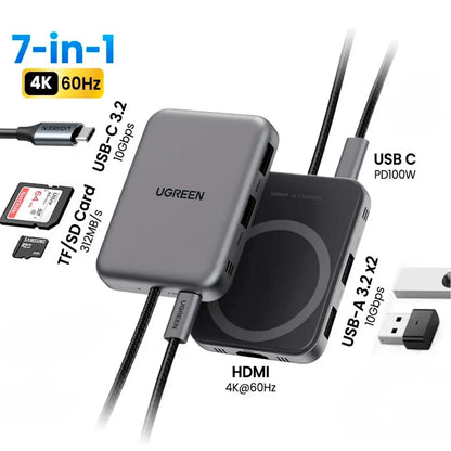 Hub USB-C UGREEN 7 en 1 CM896 65759