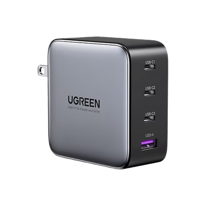 UGREEN Nexode 100W GaN | Cargador Rápido con 3 USB-C + 1 USB-A