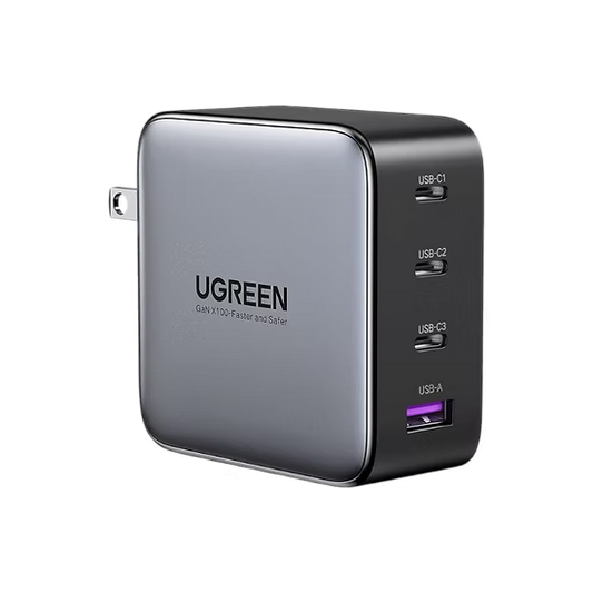 UGREEN Nexode 100W GaN | Cargador Rápido con 3 USB-C + 1 USB-A