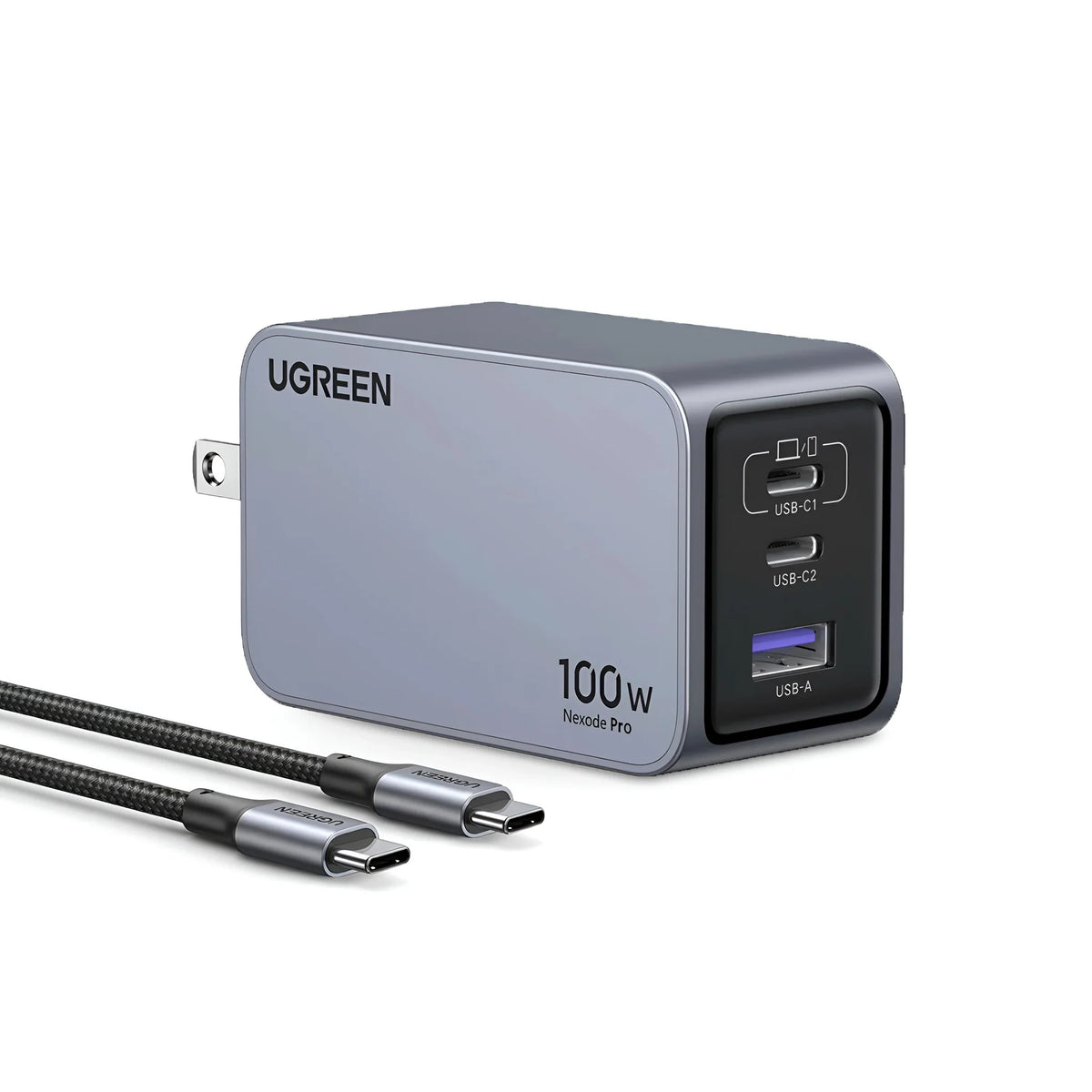 Cargador UGREEN Nexode Pro 100W X757 (25873) con cable USB-C