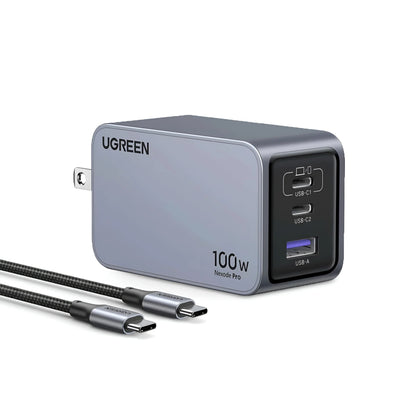 Cargador UGREEN Nexode Pro 100W X757 (25873) con cable USB-C